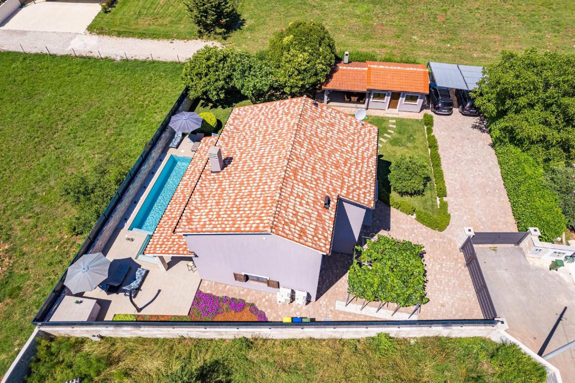 Villa Roma Near Pula For 6 People With Private Pool Jadreski Exterior photo